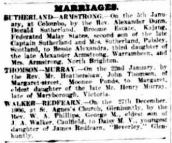 Keratan akhbar The Argus, 24 Januari 1907