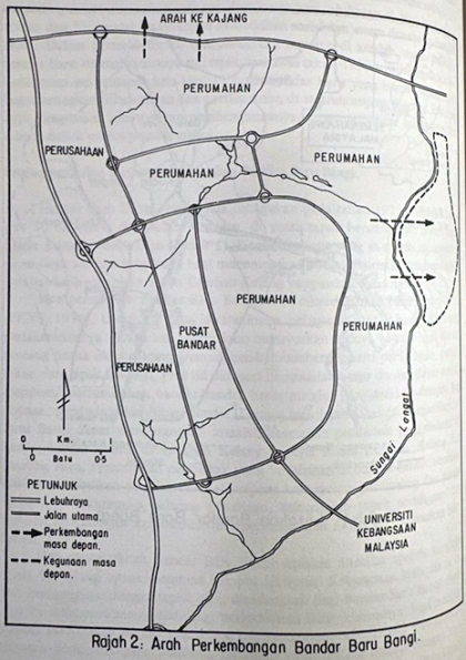Rajah 2: Arah Perkembangan Bandar Baru Bangi Rajah 2: Arah Perkembangan Bandar Baru Bangi