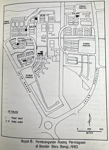 Rajah 6: Pembangunan Ruang Perniagaan di Bandar Baru Bangi, 1983. Rajah 6: Pembangunan Ruang Perniagaan di Bandar Baru Bangi, 1983.