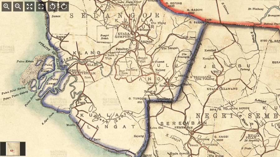 Compiled Plan of the Federated Malay States, 1907