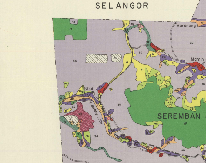 Peta Guna Tanah Sekitar Hutan Simpan Bukit Tunggul (sebelah Negeri Sembilan), 1970 Peta Guna Tanah Sekitar Hutan Simpan Bukit Tunggul (sebelah Negeri Sembilan), 1970