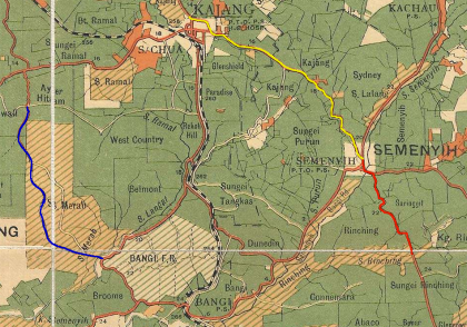 Kajang-Semenyih-Rinching, Ayer Hitam-Bangi (1929) Kajang-Semenyih-Rinching, Ayer Hitam-Bangi (1929)