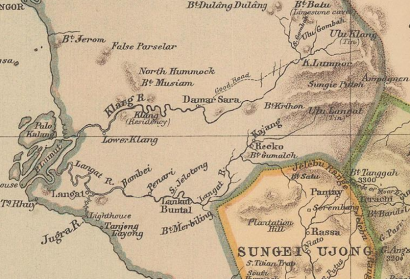 Peta Klang-Langat, 1882