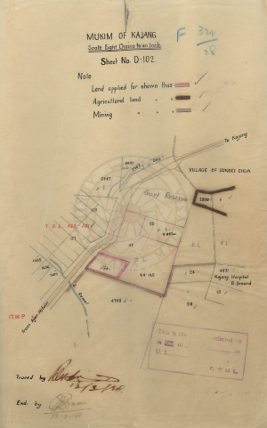 Re sites plan for Malay school & Teachers quarters at Sungei Ramal, Ulu Langat see Sel. G. 1279-28 Re sites plan for Malay school & Teachers quarters at Sungei Ramal, Ulu Langat see Sel. G. 1279-28